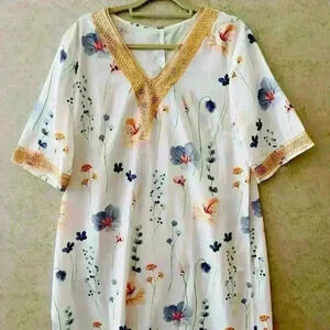 NORACORA WOMENS‎ V-NECK DRESS